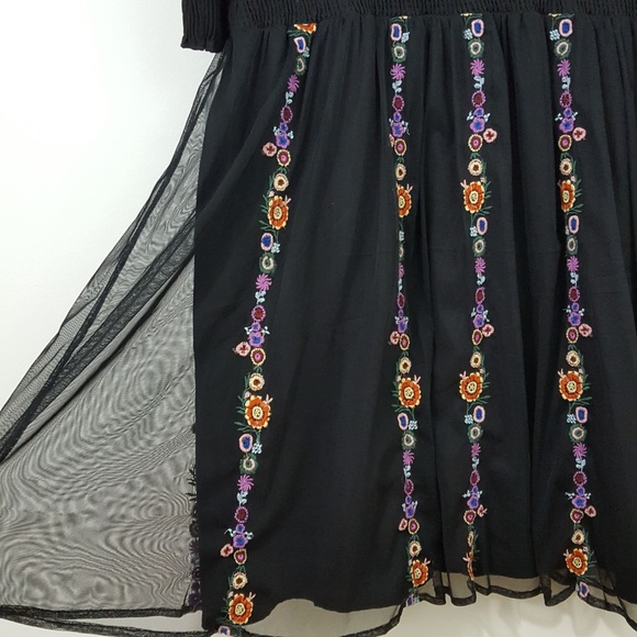 **NFS** ELOQUII Embroidered Fit & Flare Dress 20 - Picture 6 of 8